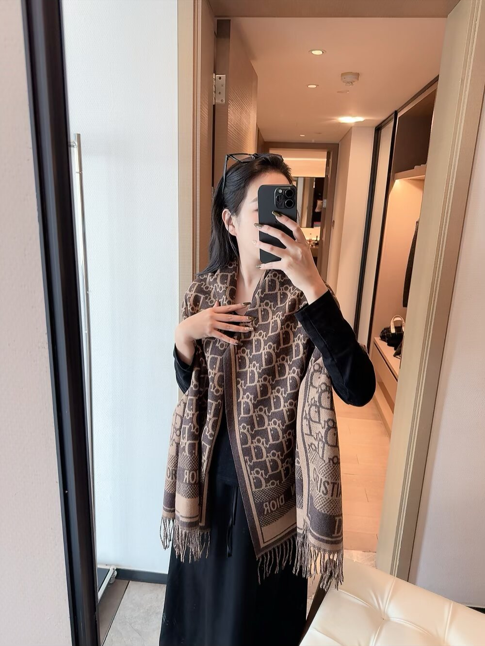 DEM234 Scarf Designer Classic Plaid Women Man Designer Scarf 100% Cashmere Scarves For Winter Warm Womens and mens Long Wrs