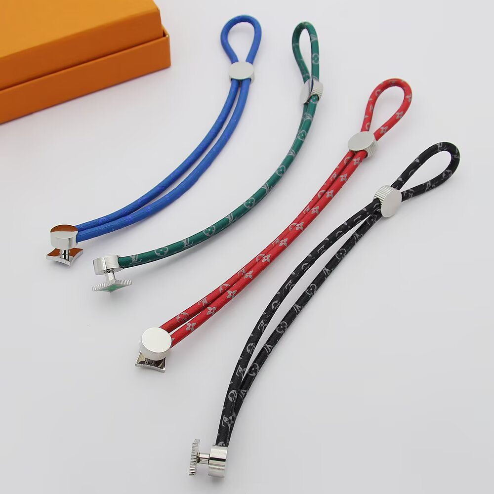 LEM449 New Arrive Fashion Open Flower Bracelet Metal Letter Wristband Bracelet Couple Accessories for Woman