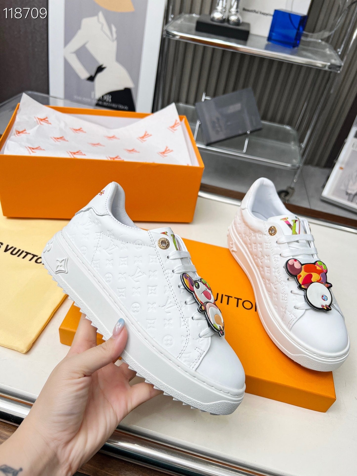 LEM377 Designer Shoes women Sneakers shoes for women white color Sneaker high quality size 35 to 42