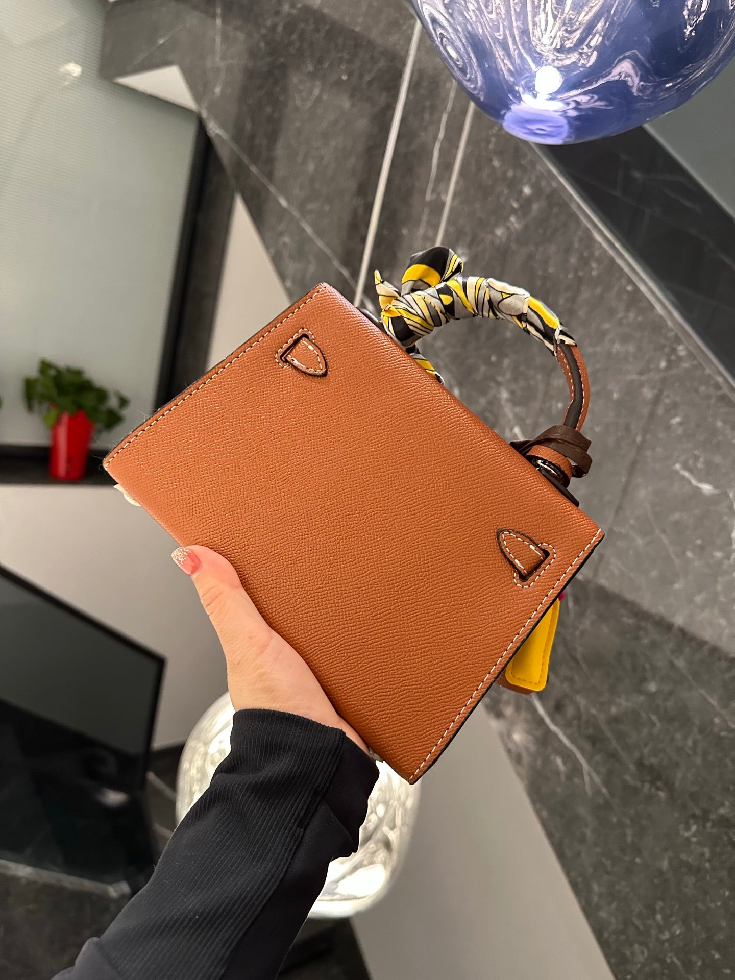HEM95  designer Shoulder Bags New Handheld Solid Color High Quality Womens Bag Genuine Leather Crossbody Stewardess 20CM