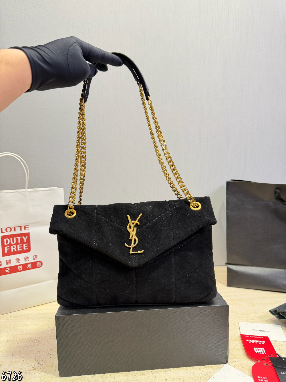 YLEM15 New arrive fashion black caramel brown color bag for woman beautiful gift to choose size 28*17cm