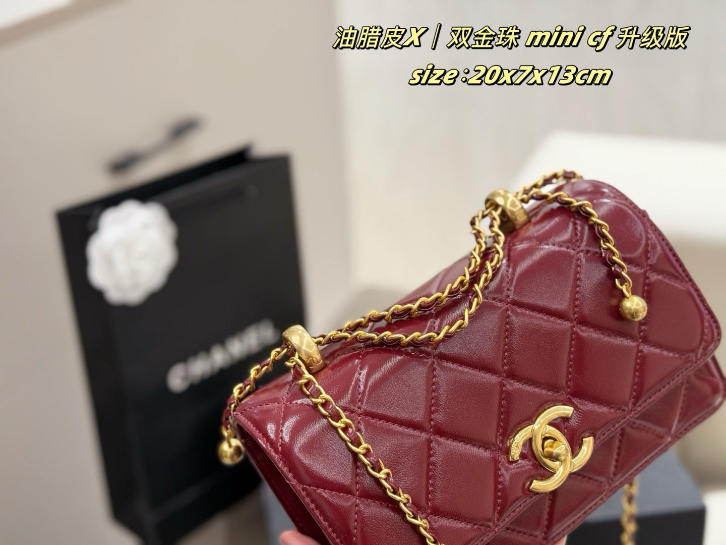 CEM242 New arrive fashion black white  red hand bag for woman beautiful gift to choose gift 20*3*17cm
