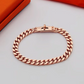 HEM89 New Arrive Letter Surface Rotating Clasp Bracelet - Women's Versatile Rotating Clasp Thick Bracelet