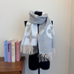 LEM531 new arrive  Hot sale black grey color fashion beautiful  scarf  for woman gift  to choose size 180*60cm