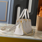 LEM488 New arrive fashion white brown pink bag for woman hands bag beautiful gift to choose gift 25 x 13 x 10cm