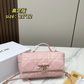 DEM361 New arrive fashion black white  red blue khaki  pink yellow color bag for woman beautiful gift to choose size 21*12cm