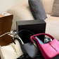 SEM15 New arrive fashion black white peach red bag for woman hands bag beautiful gift to choose gift 25x6x14cm