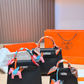HEM137 New arrive fashion black red white yellow green blue dark gray color bag for woman beautiful gift to choose 3 size