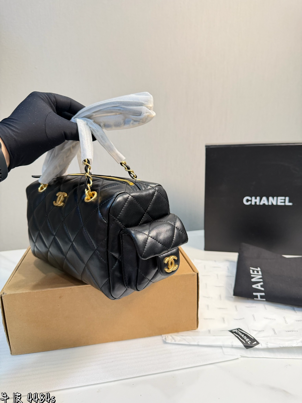CEM294 New arrive fashion black bag for woman hands bag beautiful gift to choose gift 25*15cm