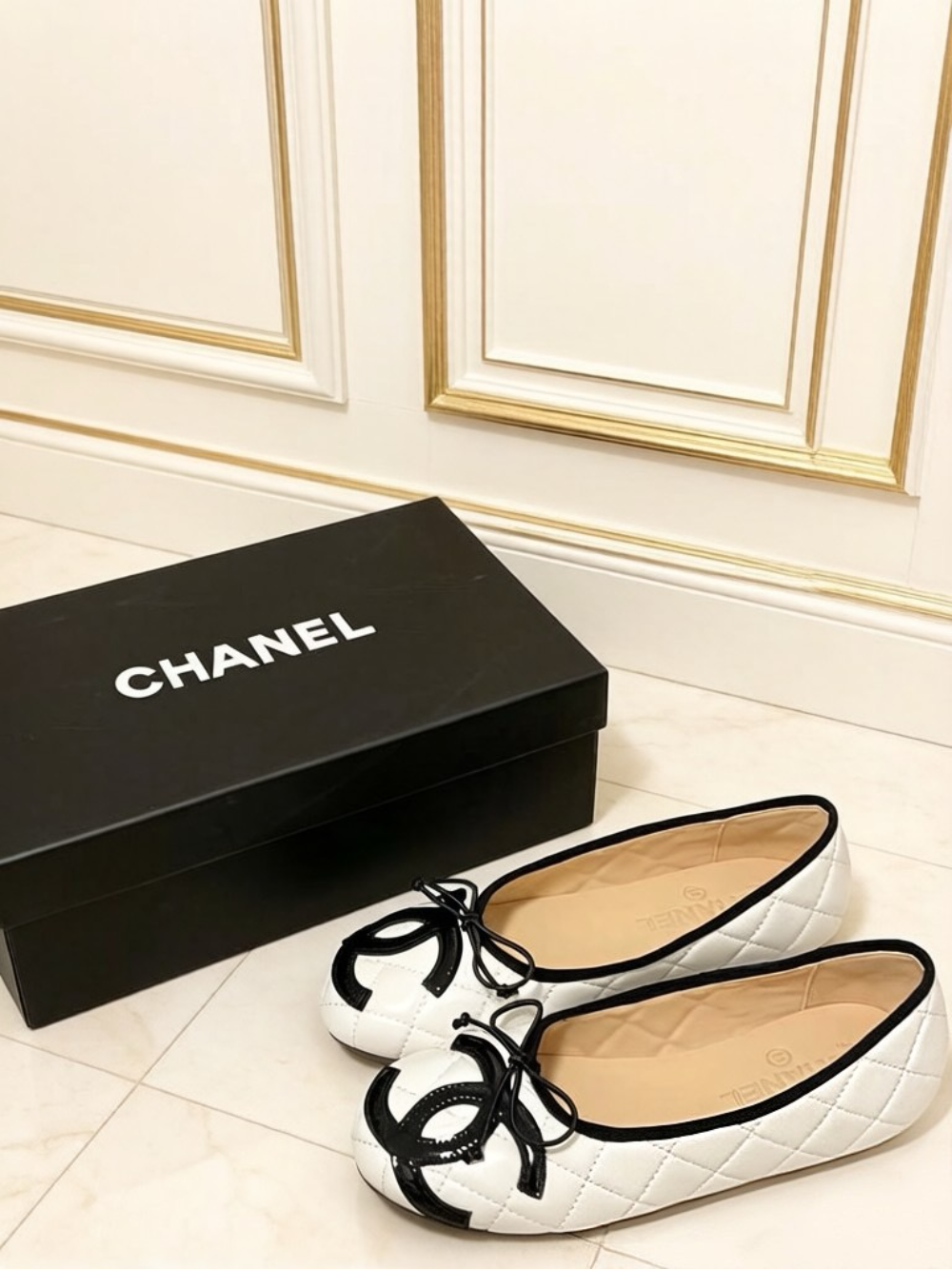 CEM363 Designer women's shoes women's flat shoes black white khaki colors high quality sizes 34 to 42