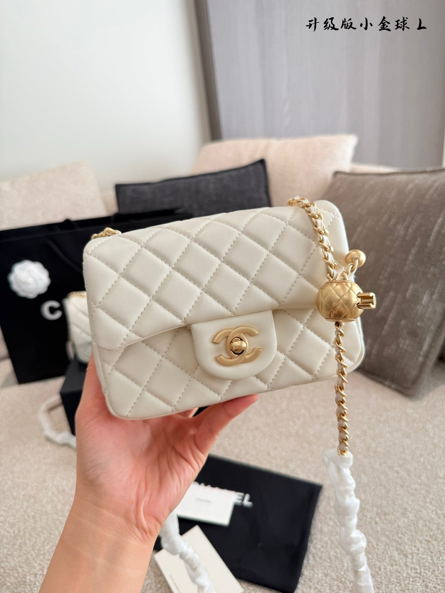 CEM243 New Designer Lambskin Leather Quilted Tabby Handbags Gold Hardware Chains Letter C Hasp Shoulder Bag