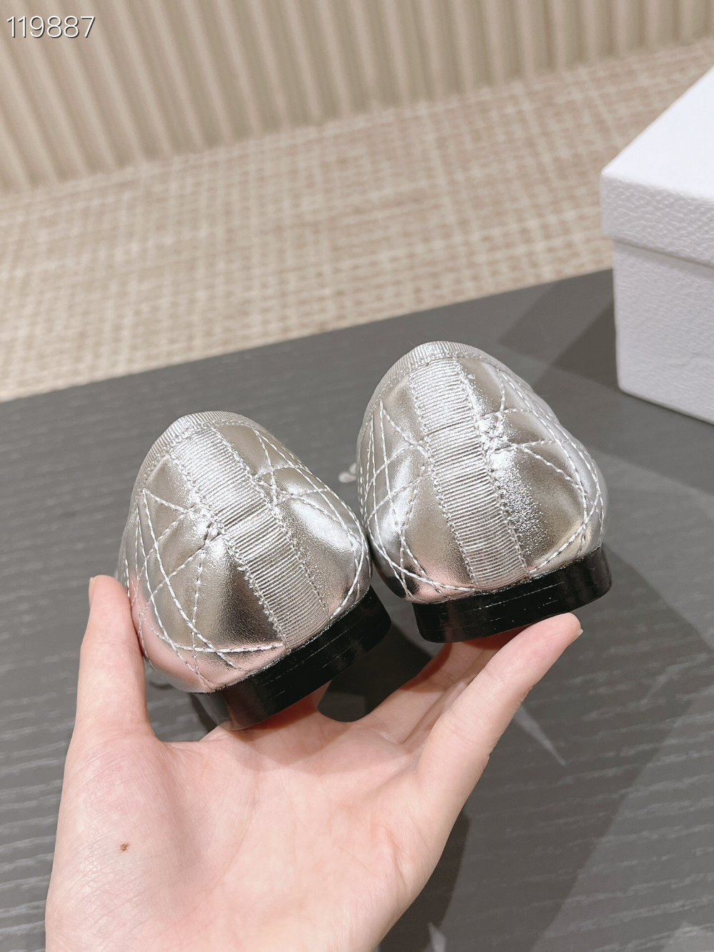 DEM346 Designer women's shoes women's flat shoes silver colors high quality sizes 35 to 42