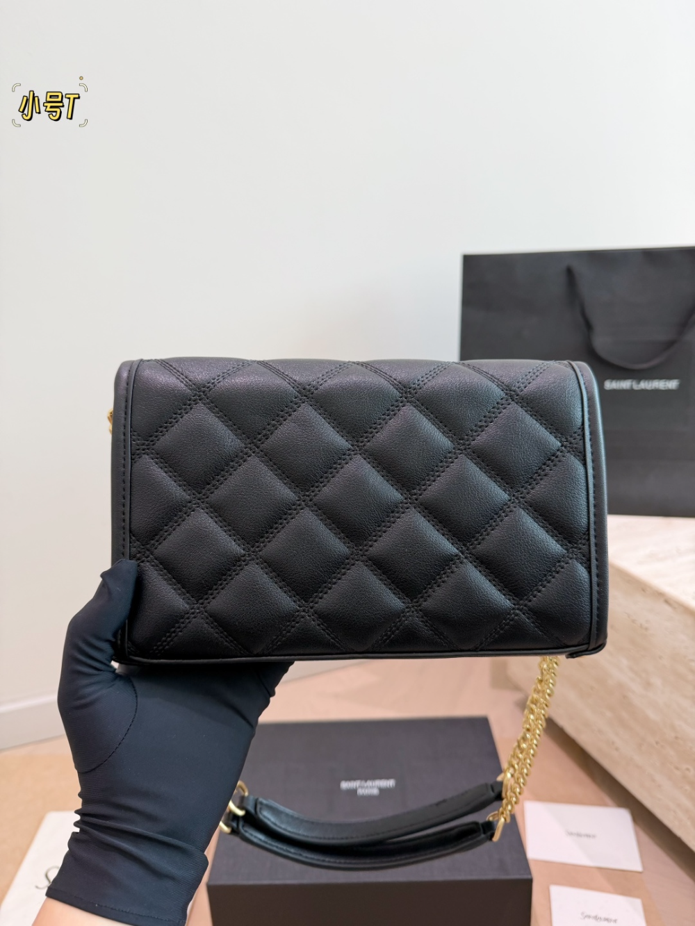 YLEM25 New arrive fashion black bag for woman hands bag beautiful gift to choose gift 22 cm