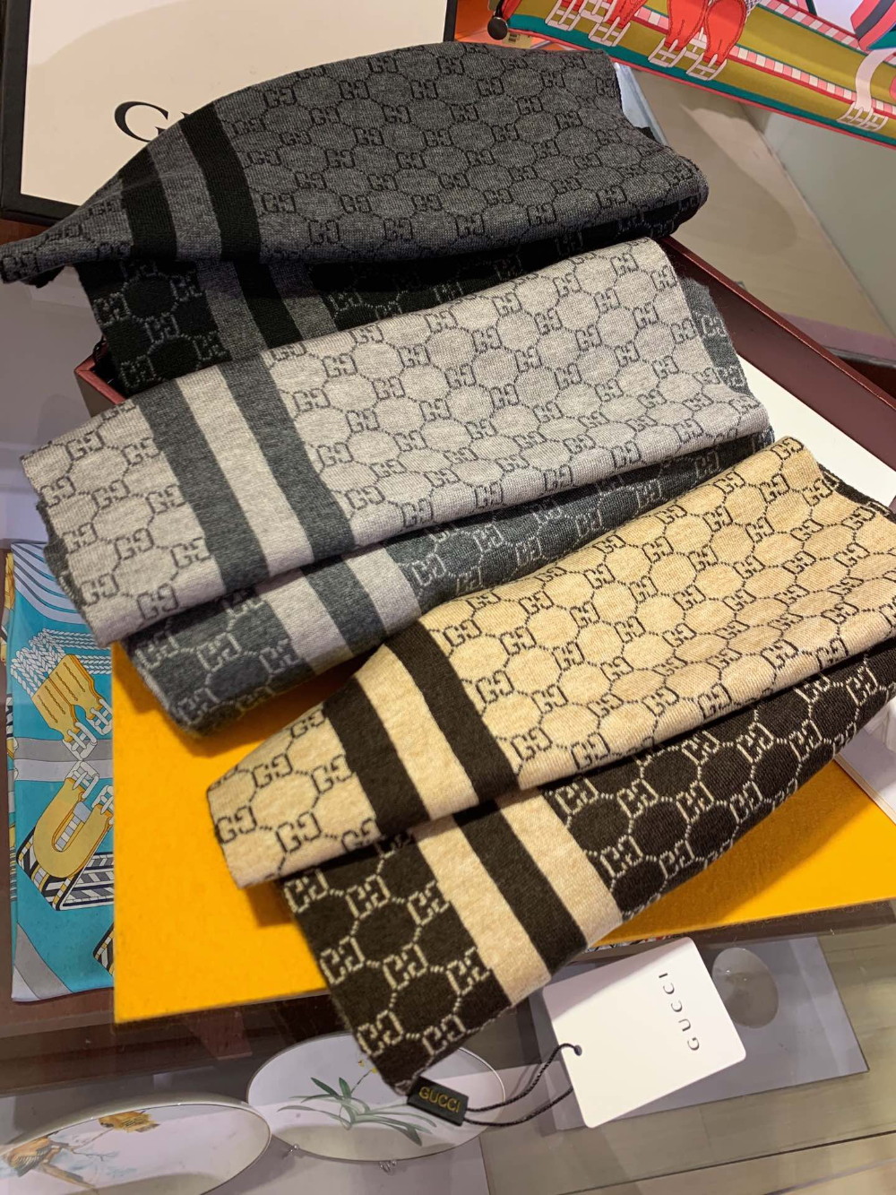 GEM245 new arrive  Hot sale grey khaki dark gray color fashion beautiful  scarf  for woman gift  to choose 30*180cm