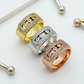 MEM22 New Classic Ring Brand Designer Titanium Steel Ring Gold Ring Women Mens Ring Love Promise Jewelry #6 #7 #8 #9