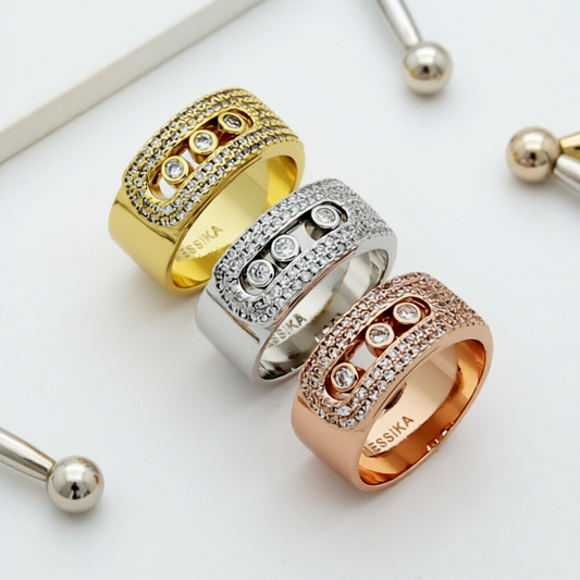MEM22 New Classic Ring Brand Designer Titanium Steel Ring Gold Ring Women Mens Ring Love Promise Jewelry #6 #7 #8 #9