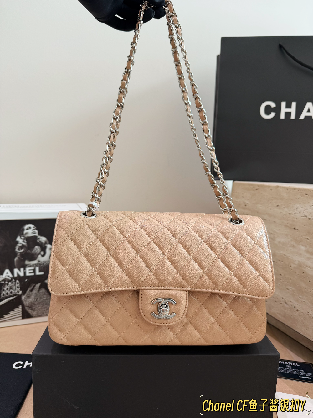 CEM475 New arrive fashion black white pink khaki  red grey green bag for woman hands bag beautiful gift to choose gift 26cm