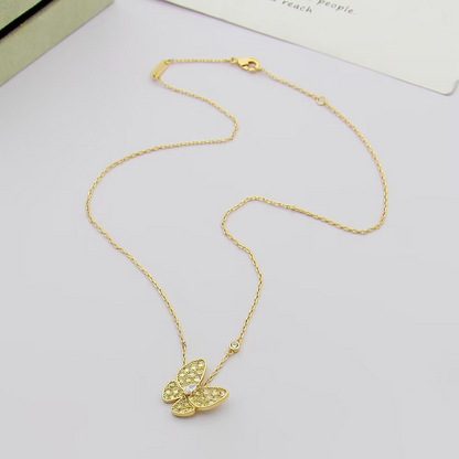 VAEM25 Designer lady's diamond-encrusted pendant necklace - fashionable jewelry - personalized gift for women