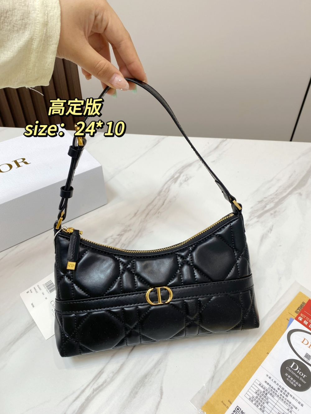 DEM359 New arrive fashion black white ceramel pink color bag for woman beautiful gift to choose size 24×10cm