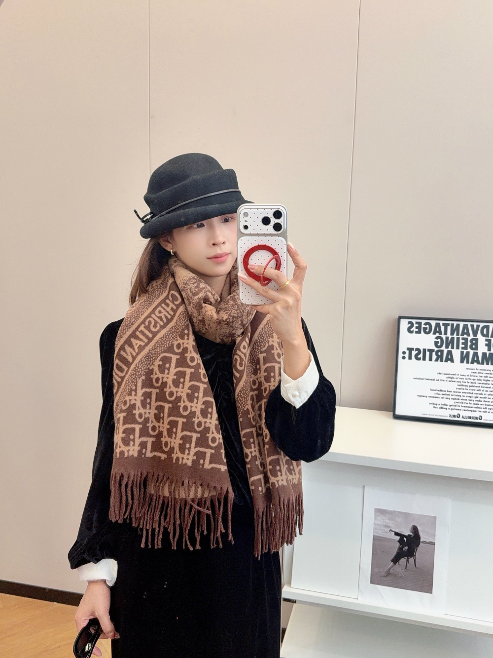 DEM335 new arrive  Hot sale yellow brown color fashion beautiful  scarf  for woman gift  to choose size 180*60cm