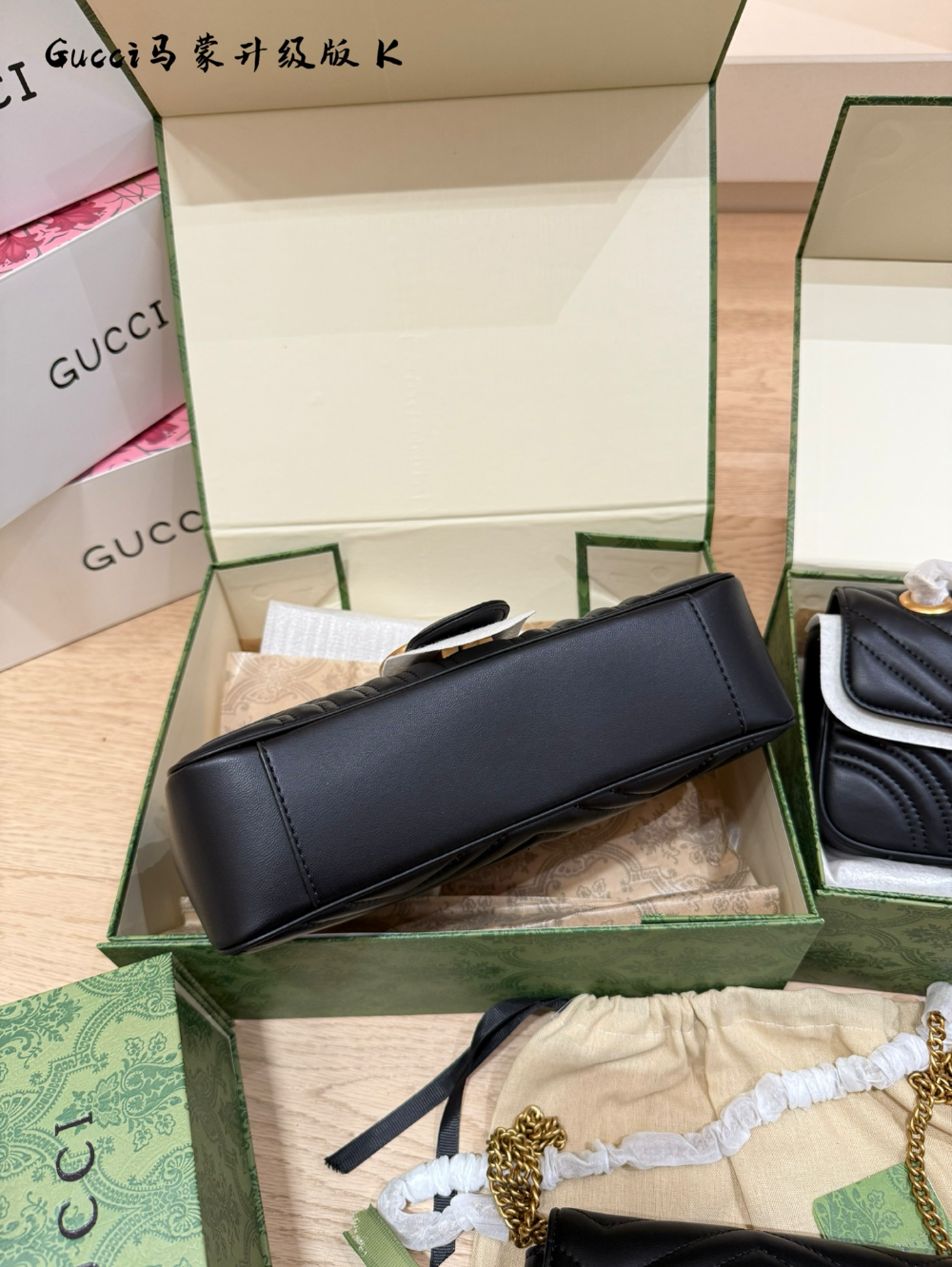 GEM229 New arrive fashion black white khaki color bag for woman beautiful gift to choose 3 size