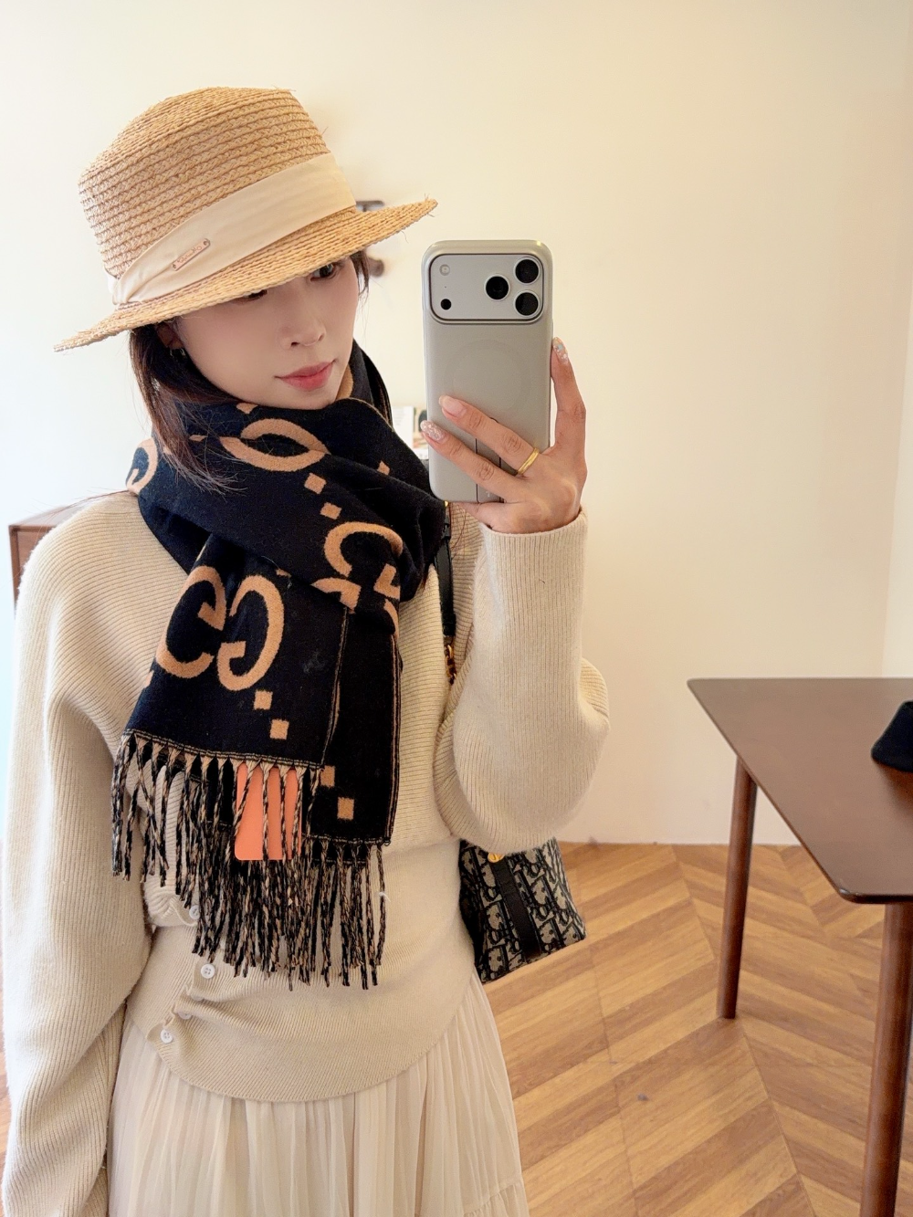 GEM190 new arrive  Hot sale brown deep blue color fashion beautiful  scarf  for woman gift  to choose size 180*45cm