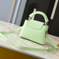 LEM513 New arrive fashion black white green deep-blue yellow bag for woman hands bag beautiful gift to choose gift 2 size
