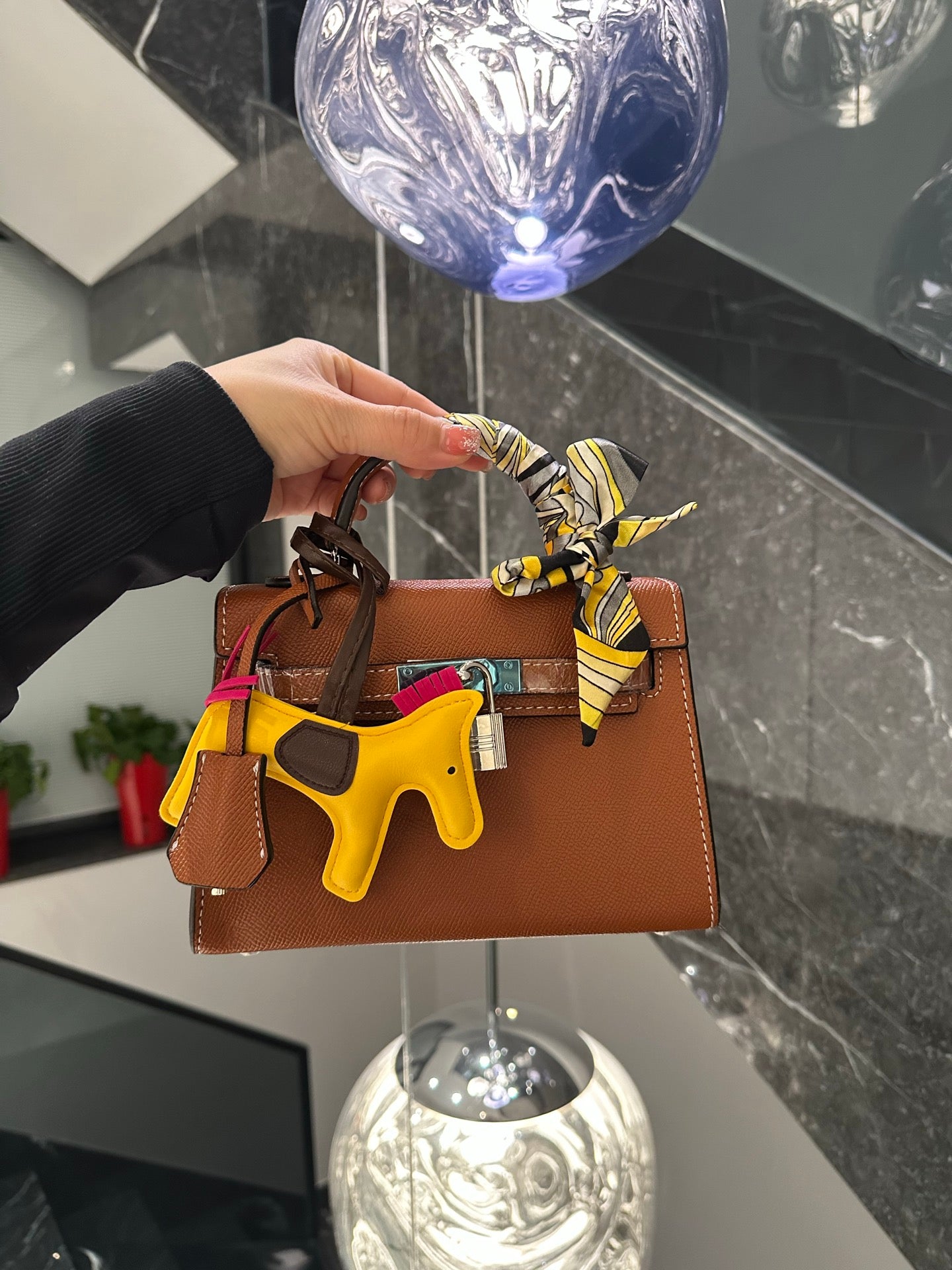 HEM95  designer Shoulder Bags New Handheld Solid Color High Quality Womens Bag Genuine Leather Crossbody Stewardess 20CM