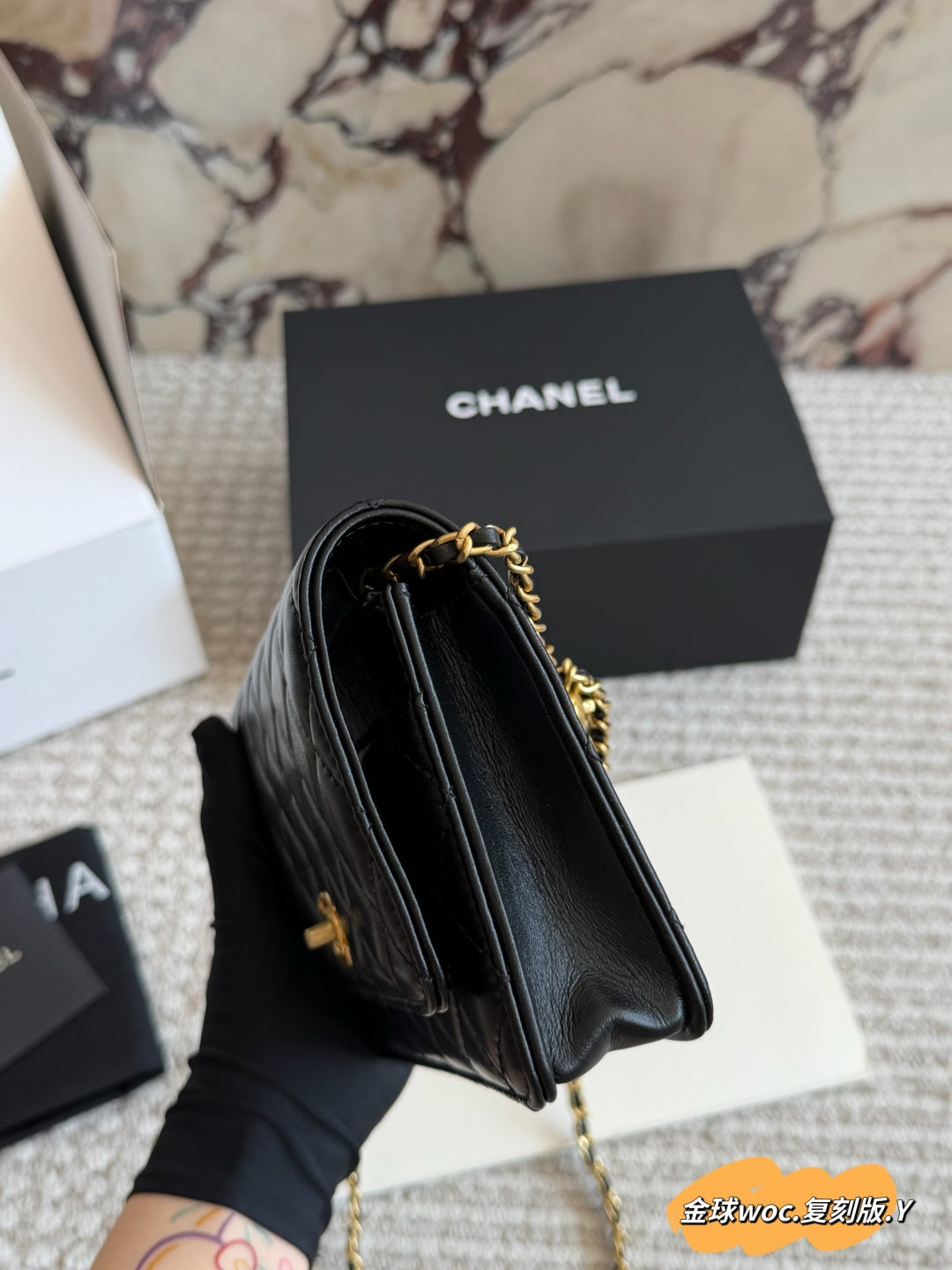 CEM246 designer shoulder bags classic classic flap patterned chain shoulder strap sheepskinflap bag crossbody shoulder bag black bag 20*13cm