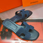HEM107 New arrive fashion blue and black color H shose for woman beautiful Slippers gift to choose