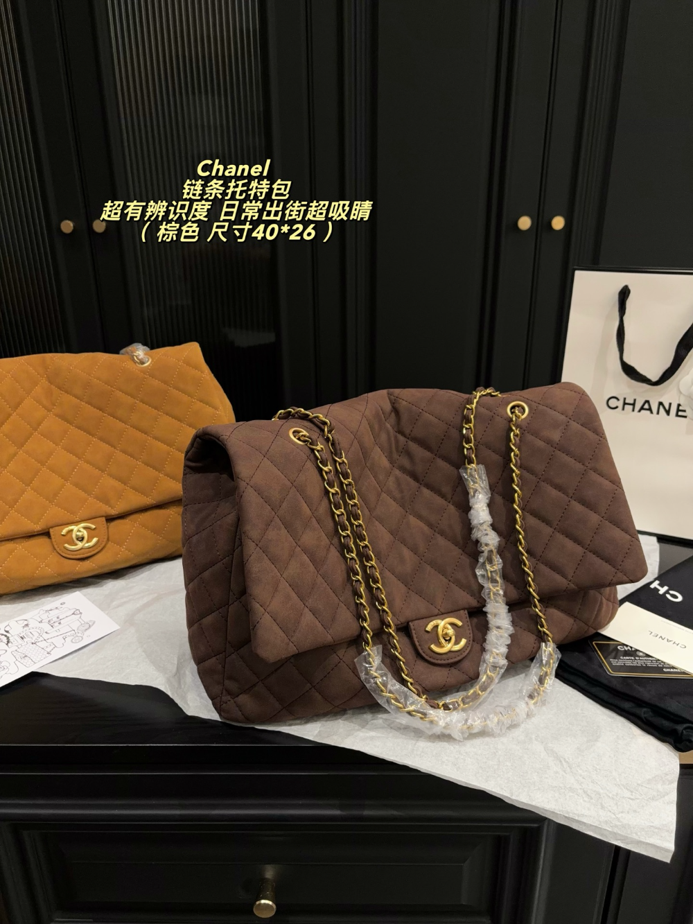 CEM342 New arrive fashion black brown khaki coffee grey color bag for woman beautiful gift to choose gift size to choose 40*26cm
