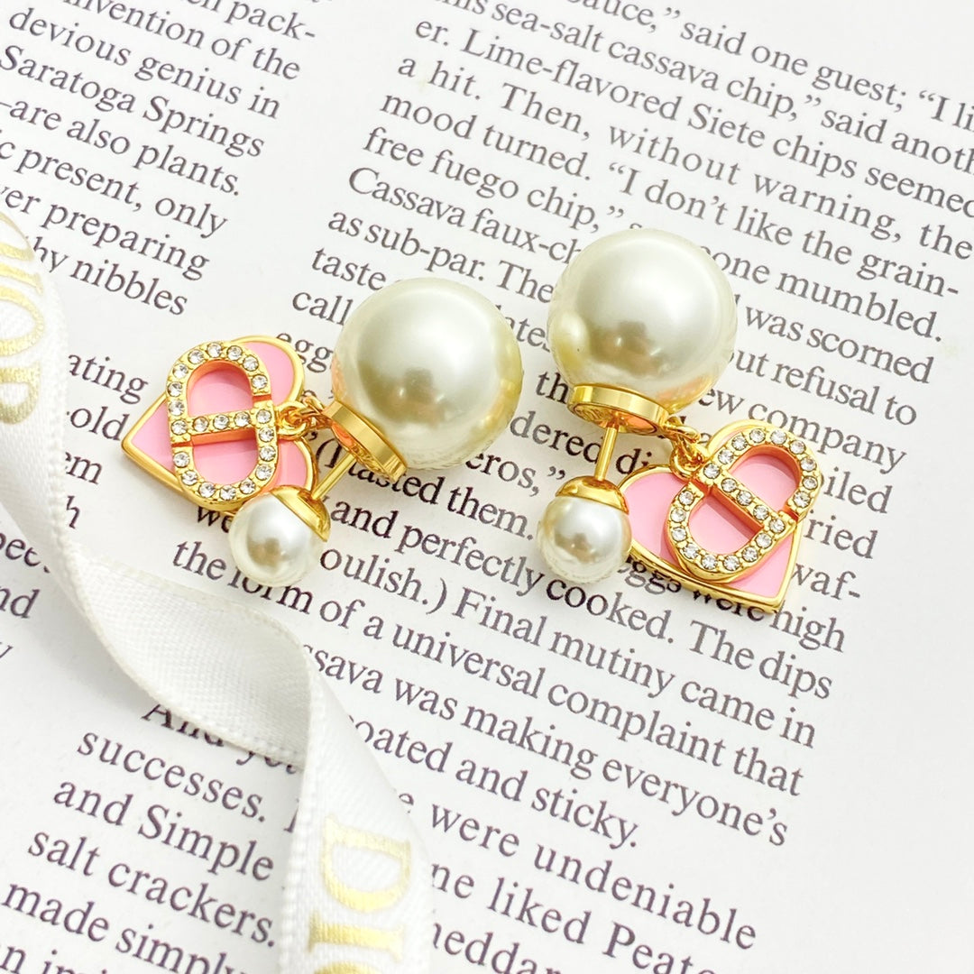 DEM293 New Arrive Fashion  Hot Sale  with Pearl Pink Earring  for Woman Jewelry To Choose Gift not with Box