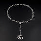 GEM151 New Arrive  Silver and Gold Color Necklace Fashion Design Charm for Women Jewelry 45cm Long