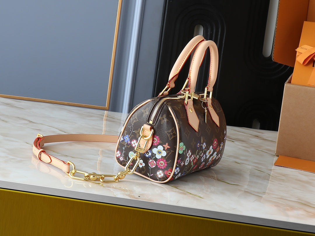 LEM244 Designer bag Classic Brown Wallet Shoulder bag Date Code Handbag Purse 20.5 x 13.5 x 12.0cm