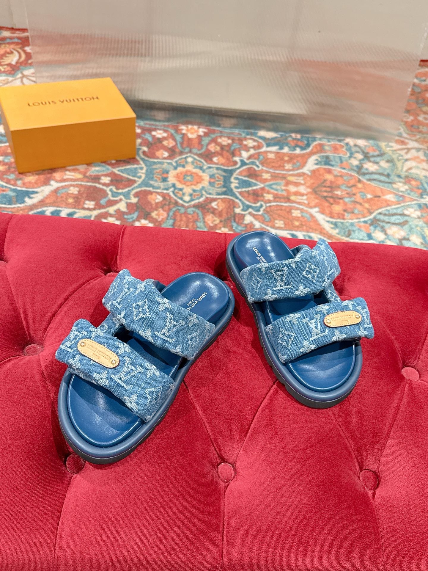 LEM453 Designer women Slippers sandals shoes for women mix color shoes high quality size 4.5cm