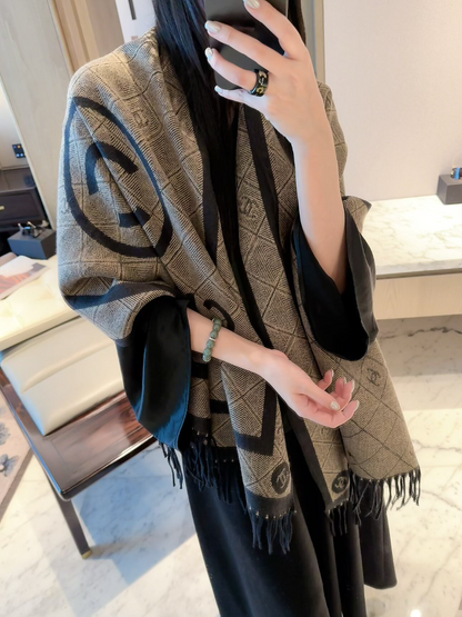 CEM389 new arrive  Hot sale  brown cream color fashion beautiful  scarf  for woman gift  to choose
