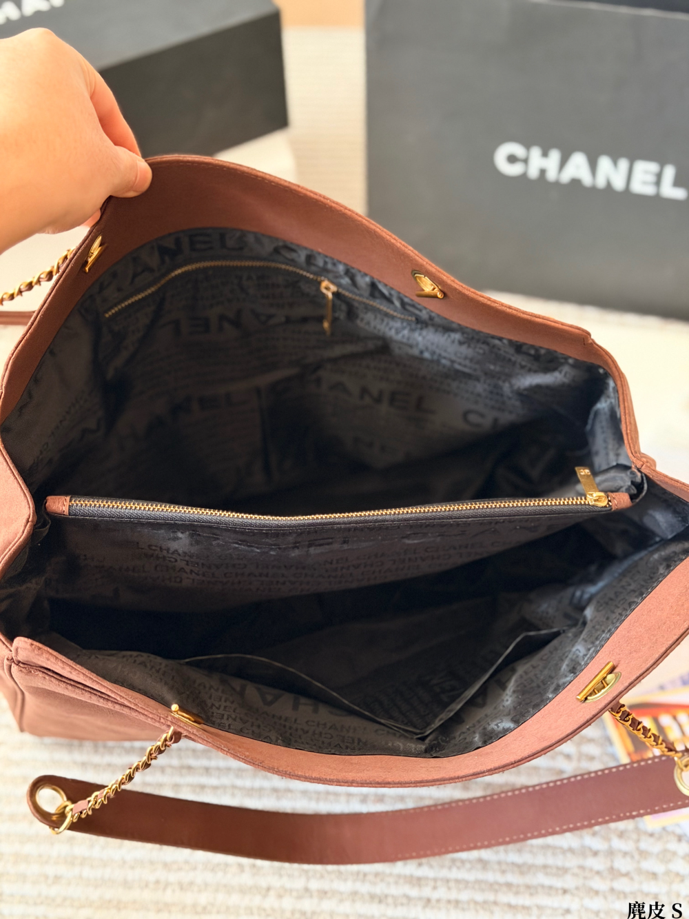 CEM384 New arrive fashion caramel color bag for woman beautiful gift to choose size 40 *30cm