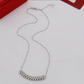 CREM223 Hot Sale Fashion Love Nail Necklace for Women Jewelry Couples Cubic Zirconia Wedding Necklace Bague Femme