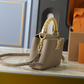 LEM460 New trendy lychee-pattern handbag Luxurious diamond-handle bag for daily use with a single shoulder strap design 21 x 13.6 x 8cm