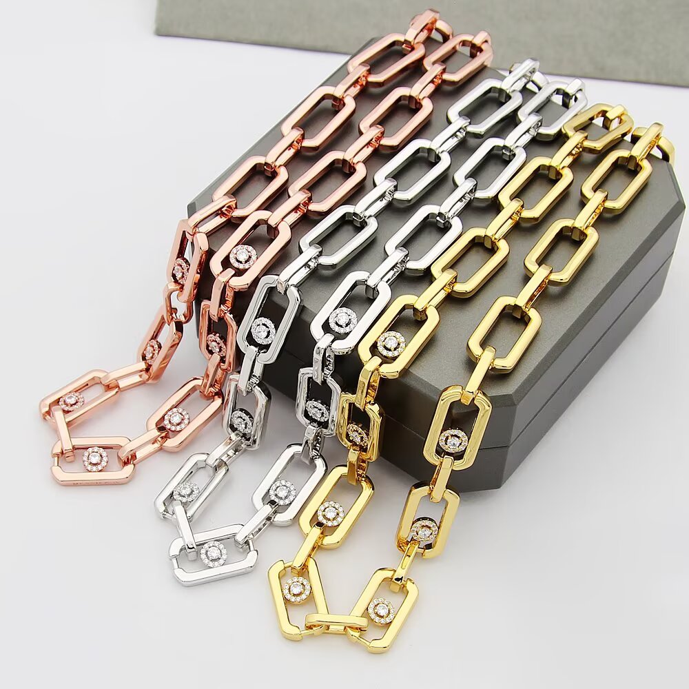 MEM16 Luxury necklace elegant necklaces designer necklaces womeng silver chains top quality pendant charm jewellery designer for women gifts f