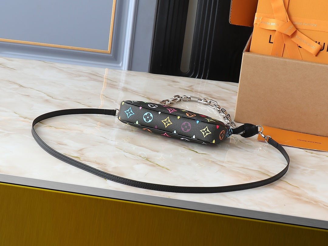 LEM248 Designer Bag Shoulder Bag Crossbody Bag Luxury Bag Purse Designer 2025 Texture Handbag Armpit New Mahjong Bag Temperament Fashion Clash Color Fashion Bag 22.0 x 13.0 x 4.0cm