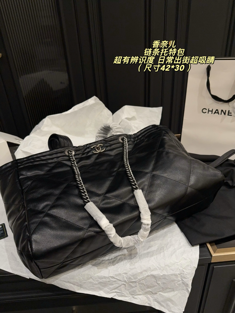 CEM320 New arrive fashion black color bag for woman beautiful gift to choose gift size to choose 42*30cm