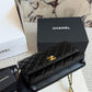 CEM246 designer shoulder bags classic classic flap patterned chain shoulder strap sheepskinflap bag crossbody shoulder bag black bag 20*13cm