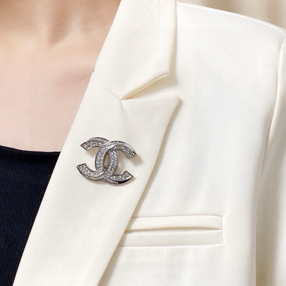 CEM254  New Arrive Gold and Silver  Color Brooch Fashion Design with Diamond Brooch Charm for Women Jewelry