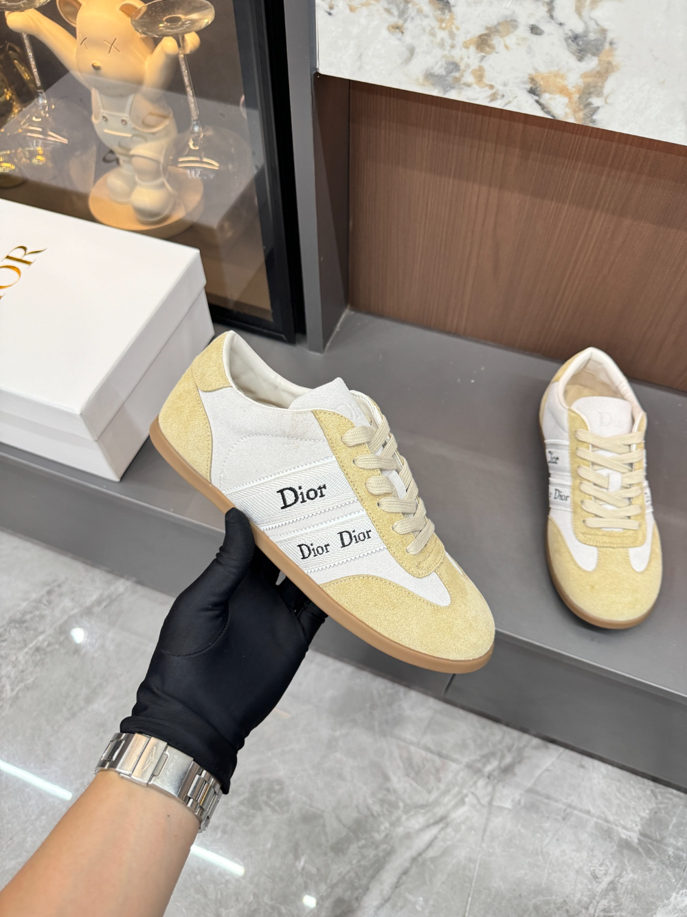 DEM325 Womens  men  Shoes Fashion Female Luxury Designer yellow Ladies shoes size 35-45
