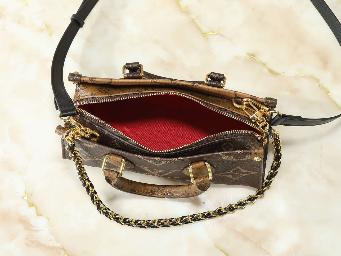 LEM433 New arrive fashion black brown bag for woman hands bag beautiful gift to choose gift 25.0 x 13.0 x 10.0 cm
