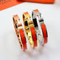 HEM76 mini Stainless Steel Wedding 18k gold silver color bracelet bangle Bague Femme for woman gift