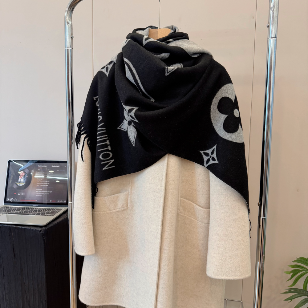 LEM531 new arrive  Hot sale black grey color fashion beautiful  scarf  for woman gift  to choose size 180*60cm