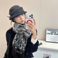 DEM336 new arrive  Hot sale  brown grey color fashion beautiful  scarf  for woman gift  to choose size 180*60cm