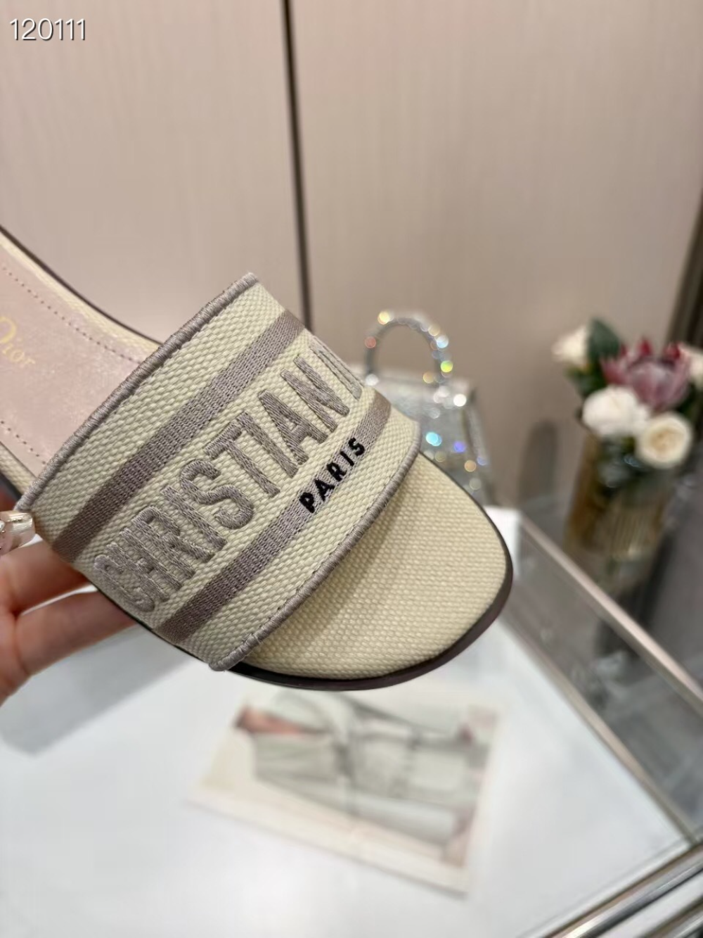 DEM345 Designer women Slippers red blue color sandals shoes for women high quality size 35 to 43
